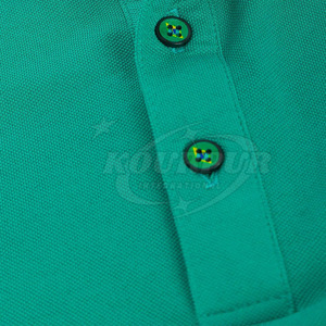 Hommes élégants pour T-shirts polo 100% coton respirant et motif solide imprimé de logo personnalisé - Product Image 5