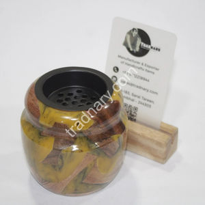 Latest Traditional Mubkhar Wood Resin <b>Bukhoor</b> <b>Burner</b> Indoor Usage Incense <b>Burner</b> for Ramadan Eid Tradnary Exim Pvt Ltd - Product Image 1