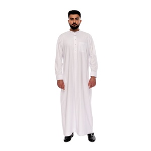 Thobe / Thawb Saudí, Ropa Islámica para Hombre, Algodón Elegante, Largo hasta el Suelo, Tallas y Colores Personalizados Disponibles - Product Image 4