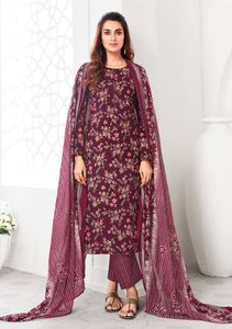 Haute sur demande pur coton avec feuille imprimé Kurta bas avec Dupatta pour filles vêtements de tous les jours costumes disponibles au prix de gros - Product Image 6