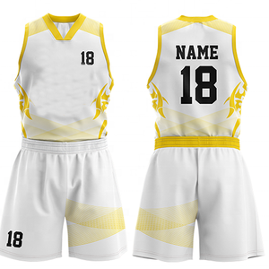 Uniforme de basket-ball unisexe sur mesure de haute qualité, imprimé sur mesure, léger, respirant, 100% polyester, vêtements de sport, prix avantageux - Product Image 1