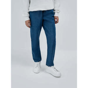Pantalones Vaqueros LYNX Casual Mom Fit de Cintura Alta, Corte Ajustado, Estilo Bootcut con Decoración Desgastada, Lavables, Transpirables, Estilo Boyfriend - Product Image 2