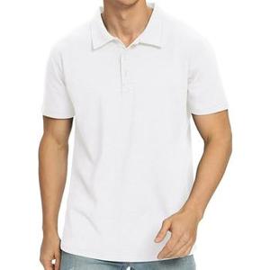 Polo de talla grande para hombre, camisa de golf tejida de manga corta con logotipo personalizado, sublimación informal - Product Image 4