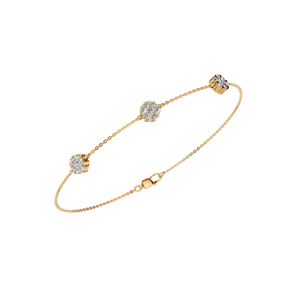 สร้อยข้อมือเทนนิสสีทอง14K ที่ได้รับความนิยมสำหรับผู้หญิง IGI Lab เครื่องประดับเพชรสำหรับงานปาร์ตี้ - Product Image 6