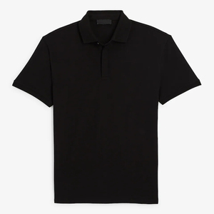 Polos surdimensionnés pour hommes en toile de coton spandex solide avec logo brodé sur mesure Séchage rapide Formel Original Golf - Product Image 6