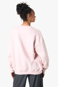 Sweat-shirt en molleton surdimensionné à col roulé et épaules tombantes de haute qualité pour femme, avec logo personnalisé imprimé sur le devant, respirant - Product Image 6