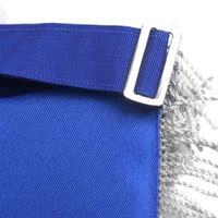 Tablier de Maître Maçon Maçonnique Personnalisé de Haute Qualité, Forme Ronde, Durable, Broderie Machine, Service OEM Franc-Maçon