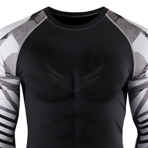 Venta al por mayor del fabricante más vendido MMA Rash Guard Workout Wear Venta en línea Rash Guard - Product Image 4