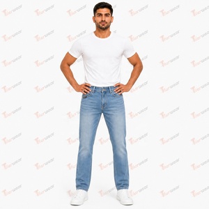 Fabricant de jeans pour hommes, vente en gros de pantalons en denim, jeans décontractés sur mesure, coupe slim, jambe droite, extensibles, qualité supérieure, marque privée - Product Image 2