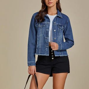 Chaqueta abotonada vaquera de manga larga de alta calidad para mujer, novedad en ropa de invierno, Chaquetas vaqueras para mujer - Product Image 6