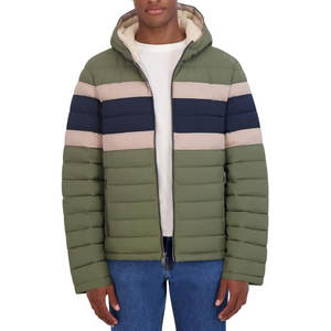 Blouson d'aviateur d'hiver de conception réversible de qualité supérieure pour hommes Tissu tricoté léger de haute qualité Fermeture à capuche Personnalisable Décontracté - Product Image 5