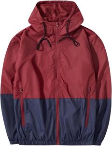 Veste d'extérieur décontractée pour homme, personnalisée, d'hiver, à capuche, coupe-vent, respirante, imperméable, en toile, col montant - Product Image 1