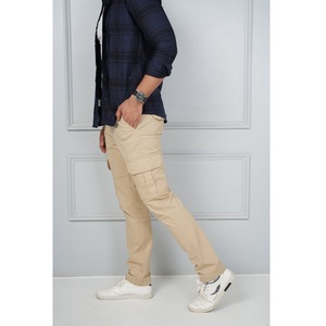 Stock de calidad premium Color sólido Cargo Chino pantalones de moda de diseño personalizado con estilo Casual cómodo Stock Cargo Chino Pantalones - Product Image 6