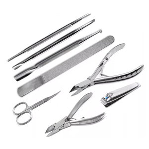 Ciseaux à ongles professionnels en acier inoxydable, durables, manuels, pour podologie, à large ouverture de mâchoire, lame courbée, pour ongles incarnés - Product Image 1