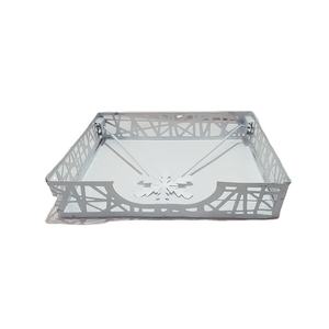 Vente en gros fil métallique dîner cuisine carré tissu restaurant table dessus papier porte-serviettes - Product Image 3