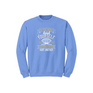 Sweat-shirt en mélange de coton avec des thèmes de bouddha imprimés Style décontracté 12 options de couleur 260-280 Placement de conception personnalisable GSM lourd - Product Image 4