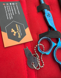 Tijeras de peluquero profesionales de acero inoxidable para mano derecha de 6 pulgadas, herramienta de belleza de peluquería de alta calidad, punta de hoja afilada, corte de pelo - Product Image 3