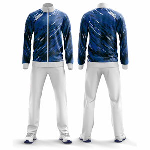 Ensemble de sport deux pièces de haute qualité en polyester, veste et pantalon, hommes, femmes, jeunes, vêtements d'équipe, design unique, tenue d'entraînement - Product Image 6