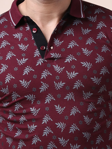 Camiseta elegante a la moda para hombre 100%, Camiseta estampada de corte regular mercerizada para cuello Polo, Media manga, ropa informal cómoda y elegante - Product Image 3