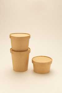 ชามซุปกระดาษคราฟท์เกรดอาหารแบบใช้แล้วทิ้งเป็นมิตรกับสิ่งแวดล้อมและทนทานใช้รีไซเคิลได้ - Product Image 3