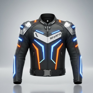 Chaqueta de Motociclista de Cuero Genuino para Hombre, Hecha a Medida, Transpirable, de Alta Calidad, Impermeable y Resistente al Viento, al por Mayor - Product Image 1