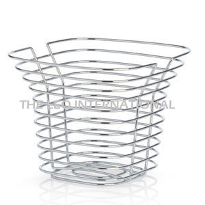 Panier de rangement en métal noir de forme carrée, style élégant, utilisé pour le rangement à domicile, vente chaude, excellente qualité - Product Image 3