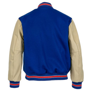 Béisbol manga de cuero estilo callejero abrigos letra bordada rompevientos Hip Hop suelta Casual lana Letterman chaquetas - Product Image 2