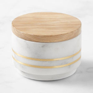 Marble <b>Salt</b> and Sugar Bowl <b>Set</b> Good Quality Round Shape Solid Marble Kitchenware Accessories at Good Price - Product Image 3