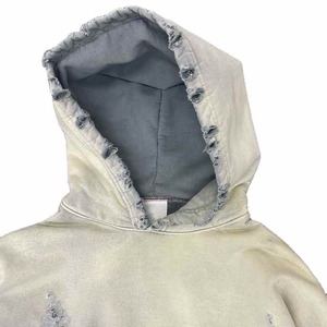 เสื้อฮู้ดซักสองชั้นของผู้ชายผ้าฝ้าย100% ซีดจางลงแดดสไตล์ฝรั่งเศสเทอร์รี่ปรับแต่งได้ - Product Image 5