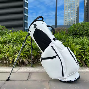Bolsa de soporte de golf de cuero personalizada para hombre, bolsa de viaje impermeable ligera con logotipo personalizado bordado, servicio OEM disponible - Product Image 4