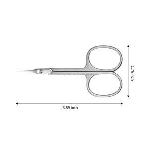 Ciseaux à cuticules de luxe de style russe, lame incurvée professionnelle, acier inoxydable, manche en céramique, outil professionnel - Product Image 5