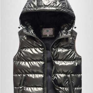 Chaleco acolchado de alta calidad transpirable acolchado invierno cálido espesar chalecos acolchados sin mangas con capucha desmontable chalecos hinchados OEM - Product Image 5