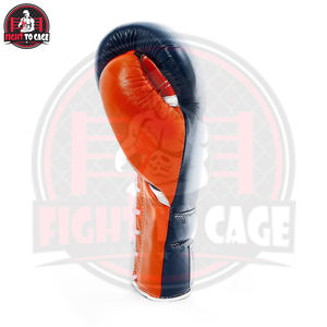Gants de boxe de compétition haut de gamme en cuir, nouvelle collection, tendance, avec logo personnalisé, à lacets, conception OEM, pour la gym et le sparring. - Product Image 2