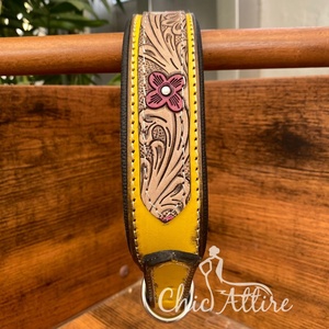 ปลอกคอสุนัขหนังแท้ปรับได้ทำด้วยมือทำจากหนัง2024อุปกรณ์สัตว์เลี้ยงสุดหรู - Product Image 1