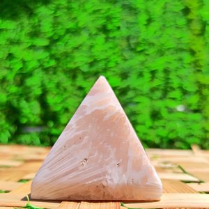 Vente en gros de pierres précieuses de haute qualité en cristal naturel scolecite rose pyramide guérison spirituelle quartz chakra reiki - Product Image 4