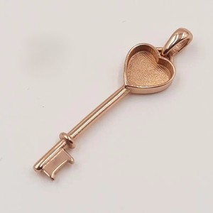 2025 nouveauté bijoux en argent 925 timbre clé pendentif réglage attrayant le plus populaire souvenir lait maternel trouver composant - Product Image 4