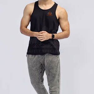 Vêtements de sport fabriqués au Pakistan, débardeur décontracté en maille respirante, vente directe d'usine, grande taille, vêtements d'été pour hommes - Product Image 3