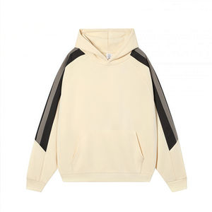 Sudadera con capucha raglán personalizada para hombre, moda americana, diseño de retazos, estilo callejero, peso pesado, invierno, verano, bordado - Product Image 2