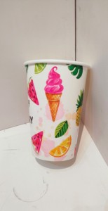 Vaso de Papel de Doble Pared Ecológico y Biodegradable de Calidad con Logotipo Personalizado, para Alimentos, de Bajo Costo - Product Image 2