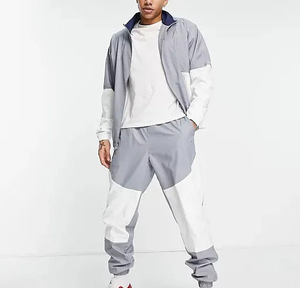 Conjunto Deportivo Personalizado de Chaqueta Ligera con Capucha y Cremallera de Nailon con Pantalones Jogger, Cortavientos, Traje Deportivo y Chándal a Juego - Product Image 2