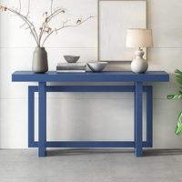 Mobilier de salon moderne Table d'appoint de couloir noire Table console étroite en bois