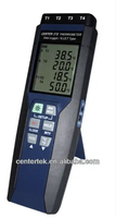 PerfectPrime Termometer Termokopel 4-Kanal Tipe KJET Perekam Data USB Layar LCD Resolusi 0.1C Kustomisasi OEM/ODM