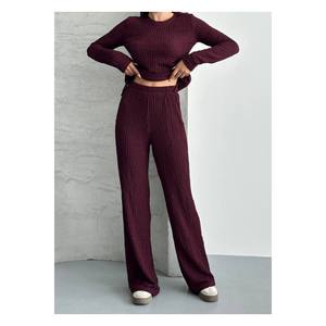 Set di paillettes da donna con parti superiori e inferiori in cravatta in vita - Product Image 4