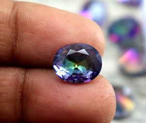 Pierre d'Alexandrite Certifiée CGI Coupe Ovale 9mm Lot Tendance Pierre d'Alexandrite Naturelle à Facettes Pendentif Anneau Incroyable - Product Image 4