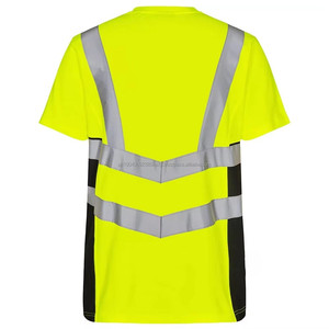 Camiseta de Seguridad Reflectante de Alta Visibilidad para Hombre, Camiseta de Seguridad de Manga Corta para Hombre, Ropa Unisex de Seguridad - Product Image 4