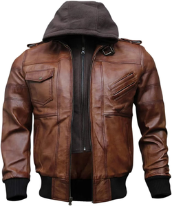 Veste de moto en cuir imperméable pour homme, veste en cuir pour homme, course, haute qualité, vêtements de mode - Product Image 1