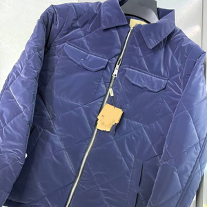 เสื้อกันหนาวขนเป็ดมีฮู้ดสำหรับผู้ชาย, เสื้อแจ็คเก็ตผ้าซาตินคอวีมีกระเป๋ามีซิป - Product Image 3