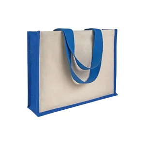 Borse Shopper Personalizzate in Juta e Tela Promozionali con Soffietto - Product Image 1