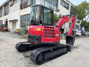 Mini-excavatrice sur chenilles en caoutchouc Vio55-6B de 5,5 tonnes, excavatrice compacte sur chenilles avec godet pour la construction - Product Image 4