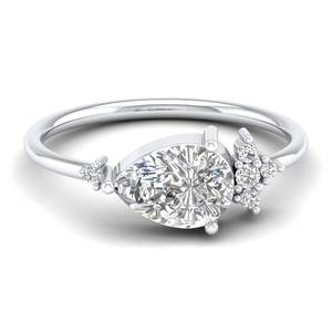 REYES superventas 14K oro sólido HPHT CVD laboratorio crecido diamante anillo de compromiso regalo de boda de lujo joyería fina para mujeres - Product Image 5